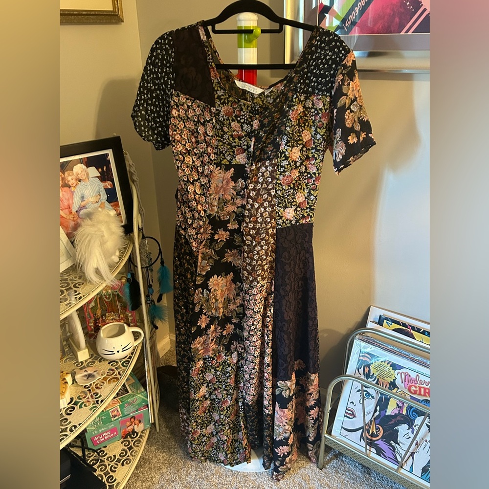 90s grunge floral dress